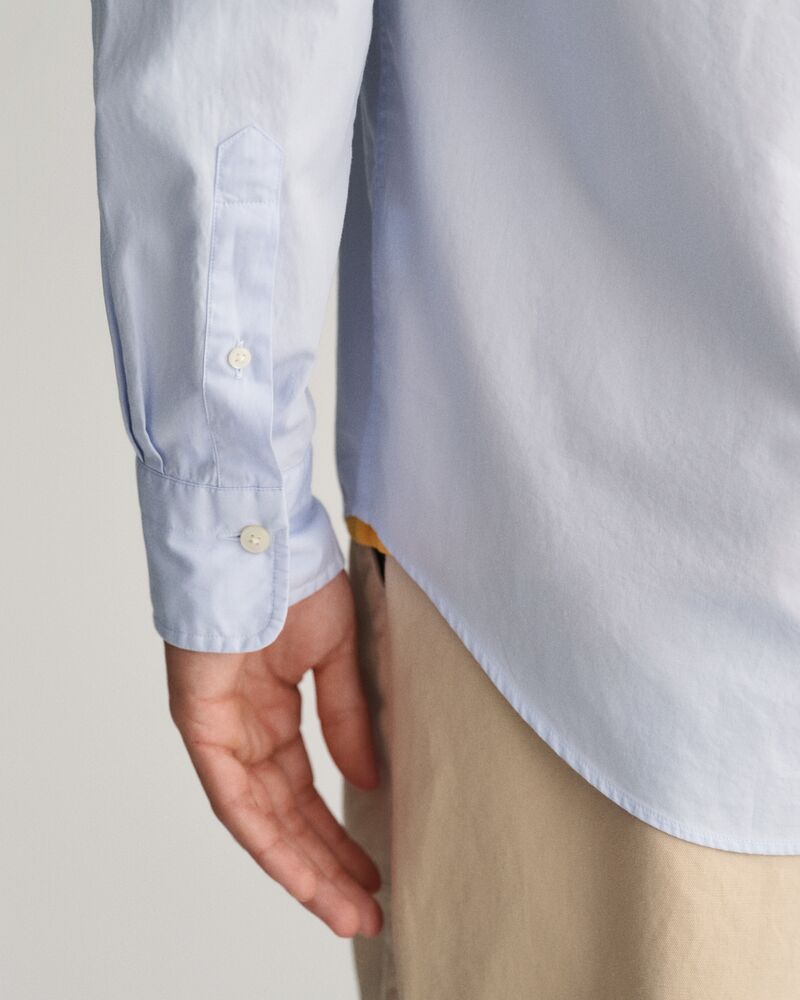 Regular Fit Poplin Shirt Light Blue / S