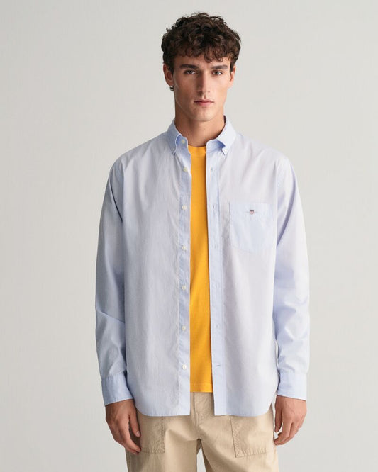 Regular Fit Poplin Shirt Light Blue / S