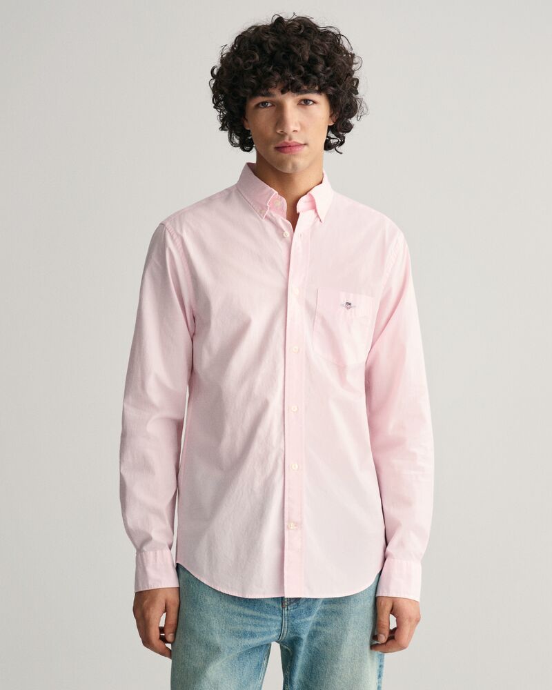 Regular Fit Poplin Shirt Light Pink / S