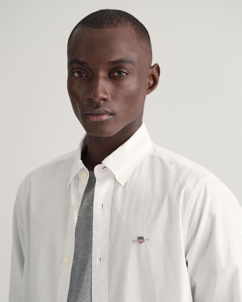 Slim Fit Classic Poplin Shirt White / S