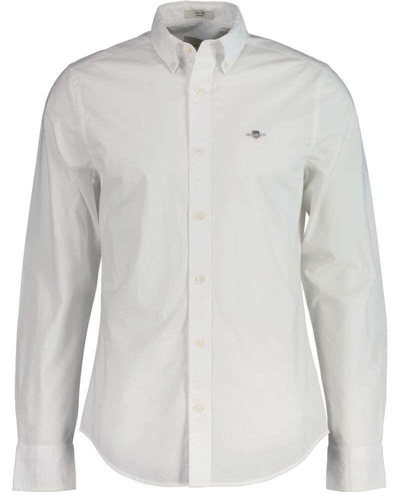 Slim Fit Classic Poplin Shirt White / S