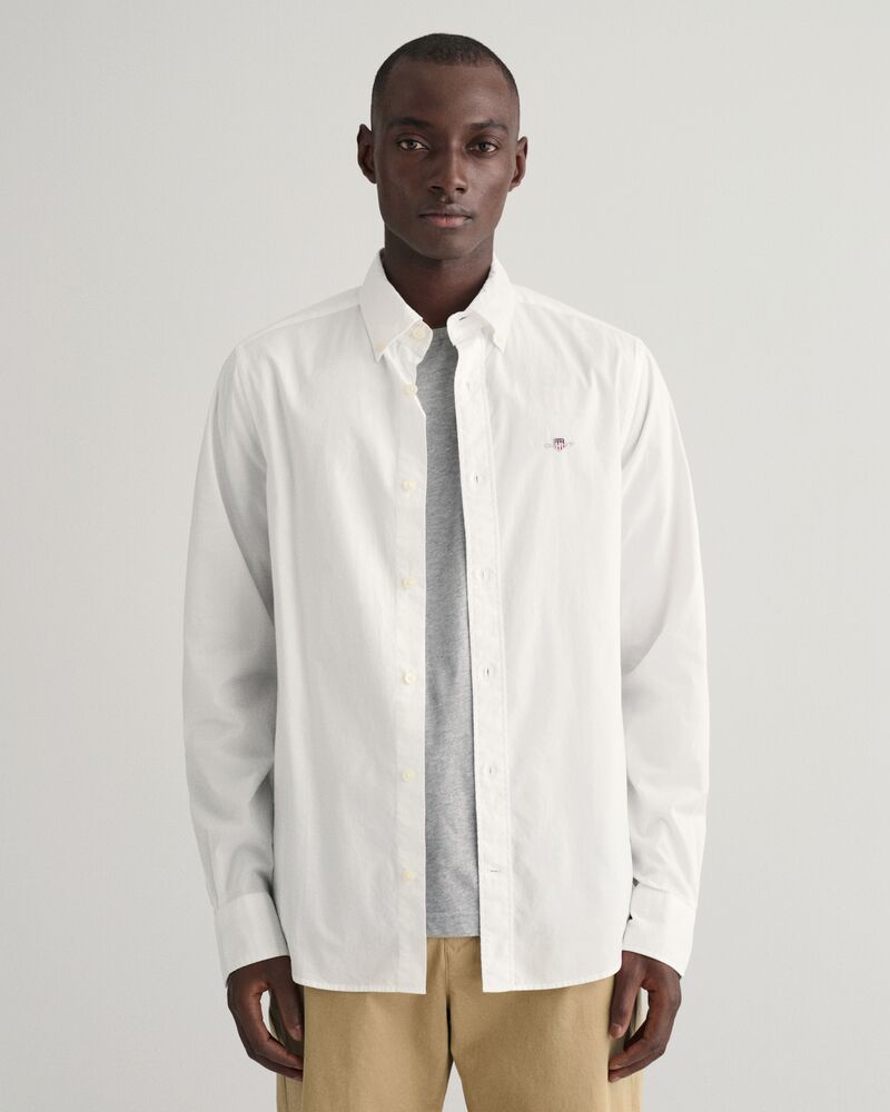 Slim Fit Classic Poplin Shirt White / S