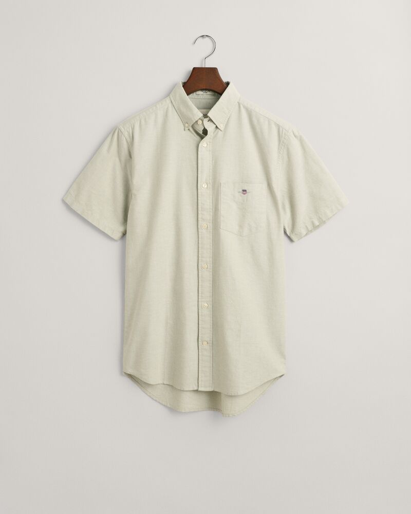 Regular Fit Classic Oxford Short Sleeve Shirt Milky Matcha / S