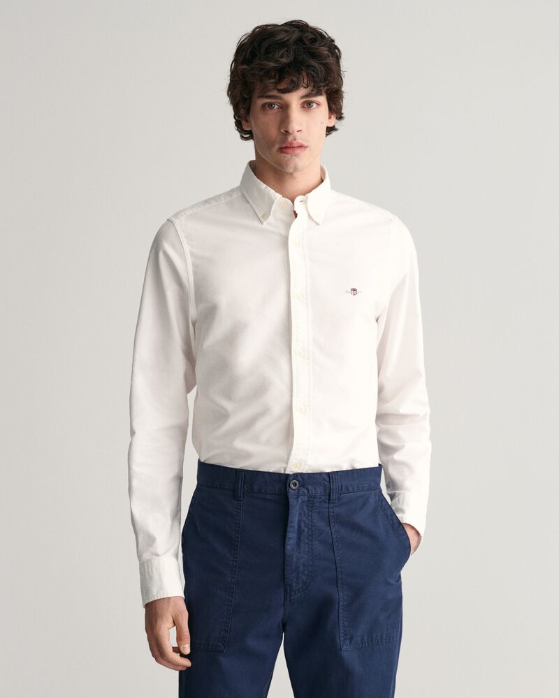 Slim Fit Classic Oxford Shirt White / S