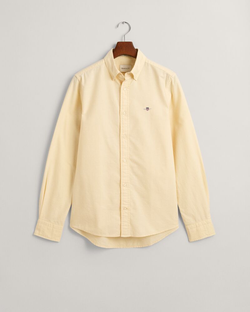 Slim Fit Classic Oxford Shirt Dusty Yellow / S