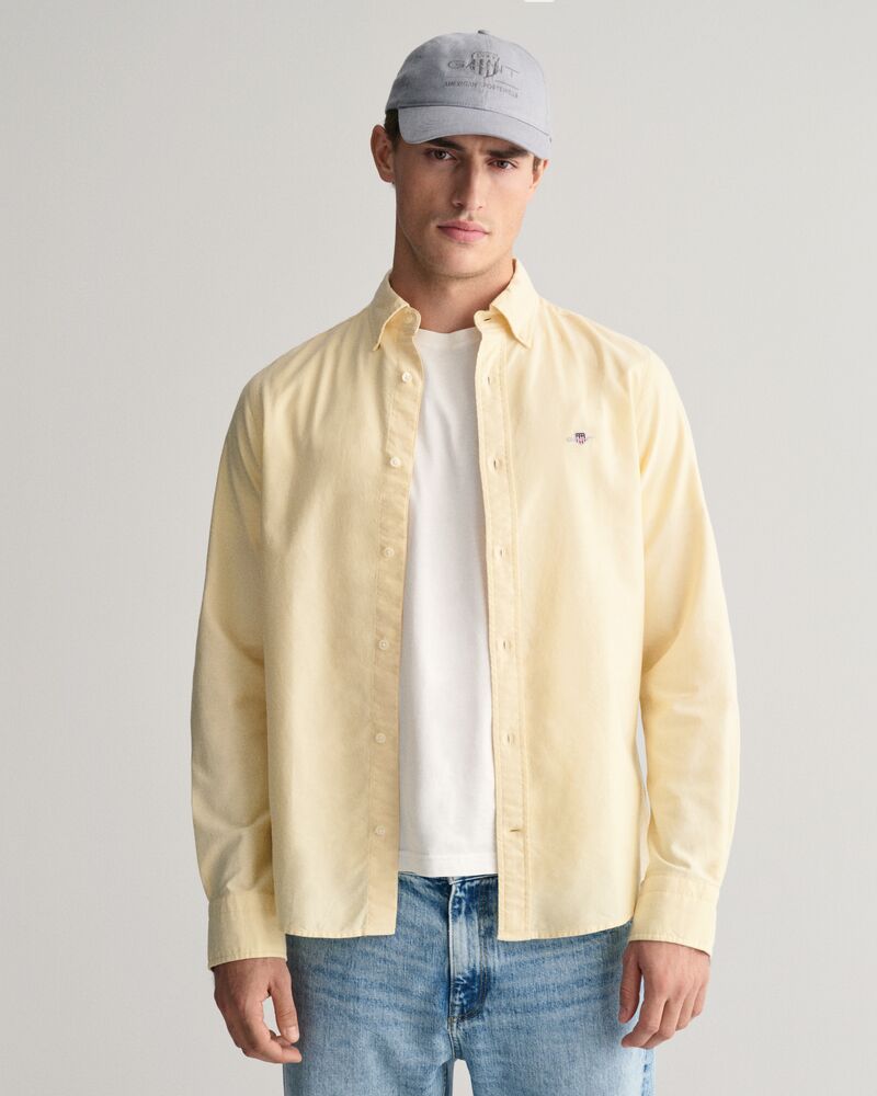 Slim Fit Classic Oxford Shirt Dusty Yellow / S