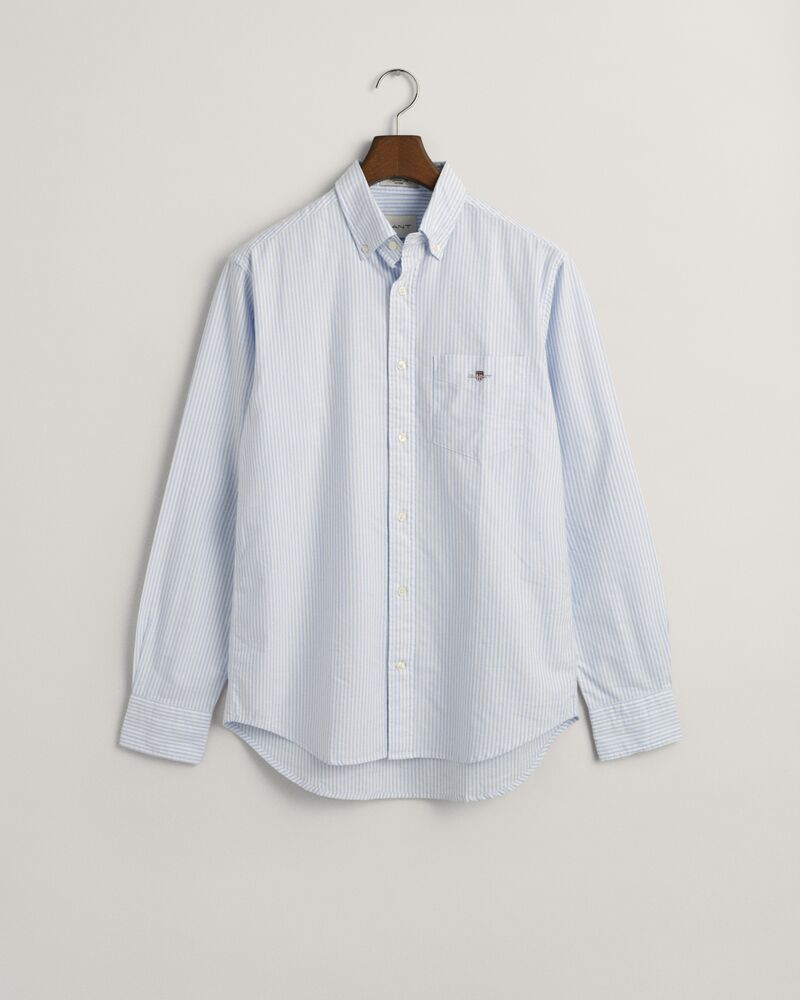 Regular Fit Banker Stripe Classic Oxford Shirt Light Blue / S