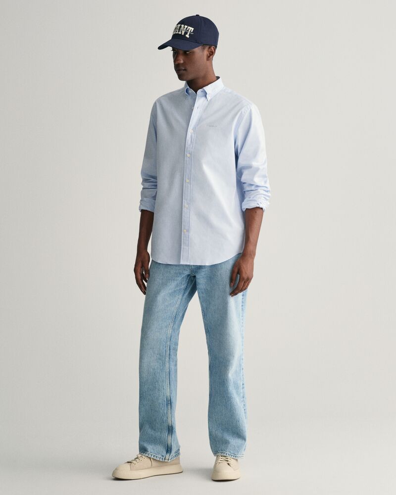 Regular Fit Pinpoint Oxford Shirt Light Blue / S