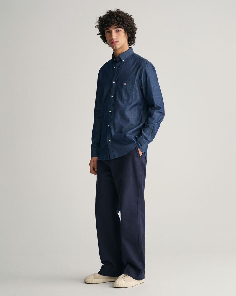 Regular Fit Indigo Shirt Dark Indigo / S