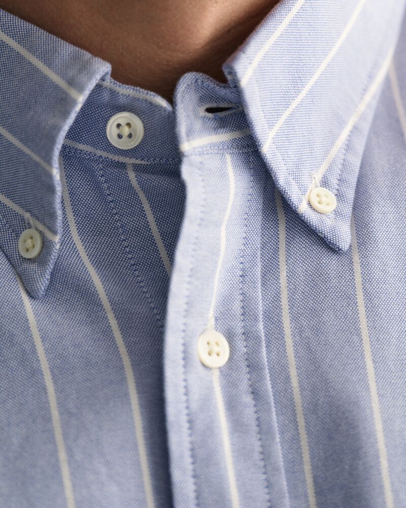 Relaxed Fit Striped Heritage Oxford Shirt Myosotis Blue / S