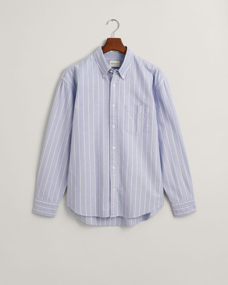 Relaxed Fit Striped Heritage Oxford Shirt Myosotis Blue / S