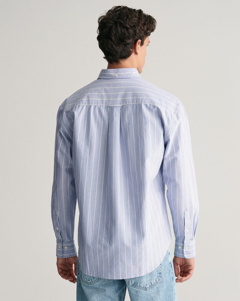 Relaxed Fit Striped Heritage Oxford Shirt Myosotis Blue / S