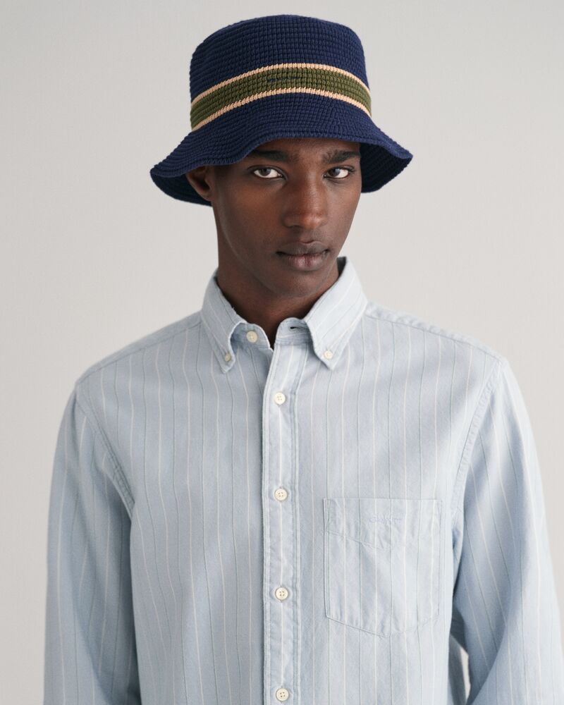 Regular Fit Striped Archive Oxford Shirt S / DOVE BLUE