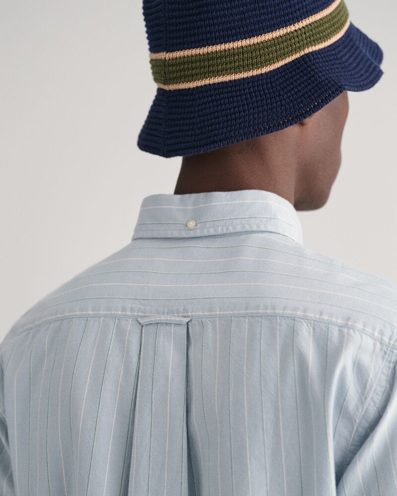 Regular Fit Striped Archive Oxford Shirt S / DOVE BLUE