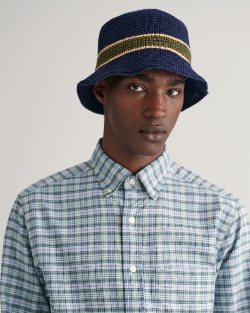 Regular Fit Checked Archive Oxford Shirt S / DOVE BLUE