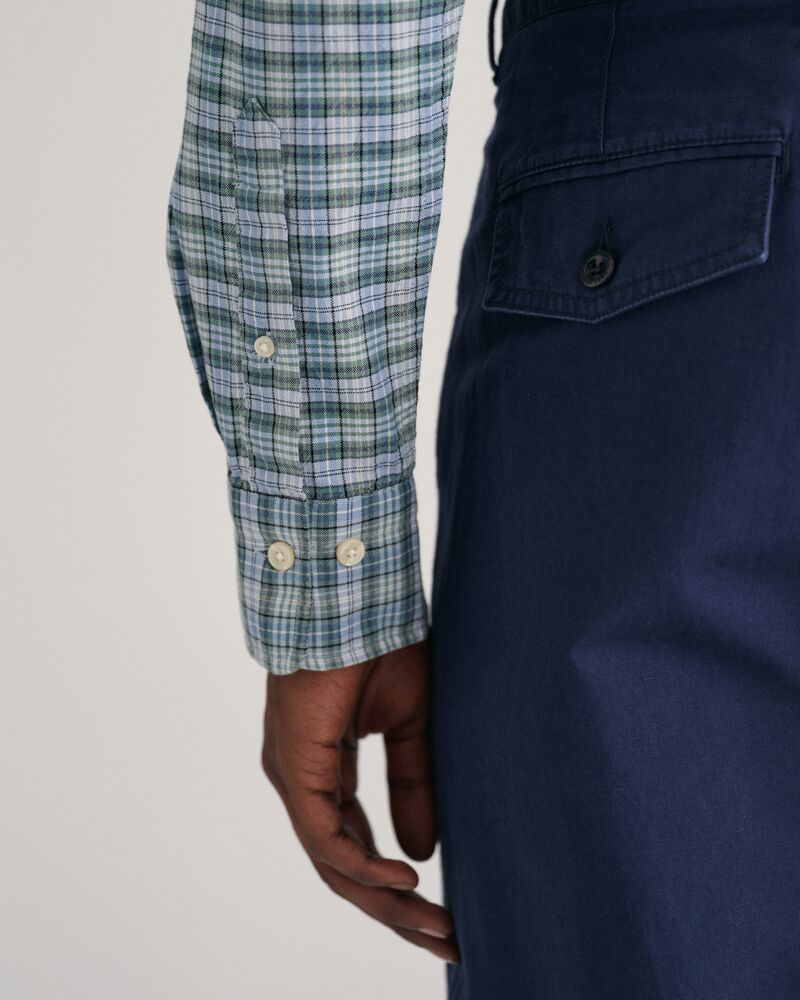 Regular Fit Checked Archive Oxford Shirt S / DOVE BLUE