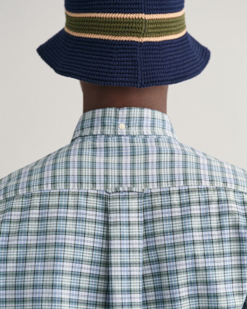 Regular Fit Checked Archive Oxford Shirt S / DOVE BLUE