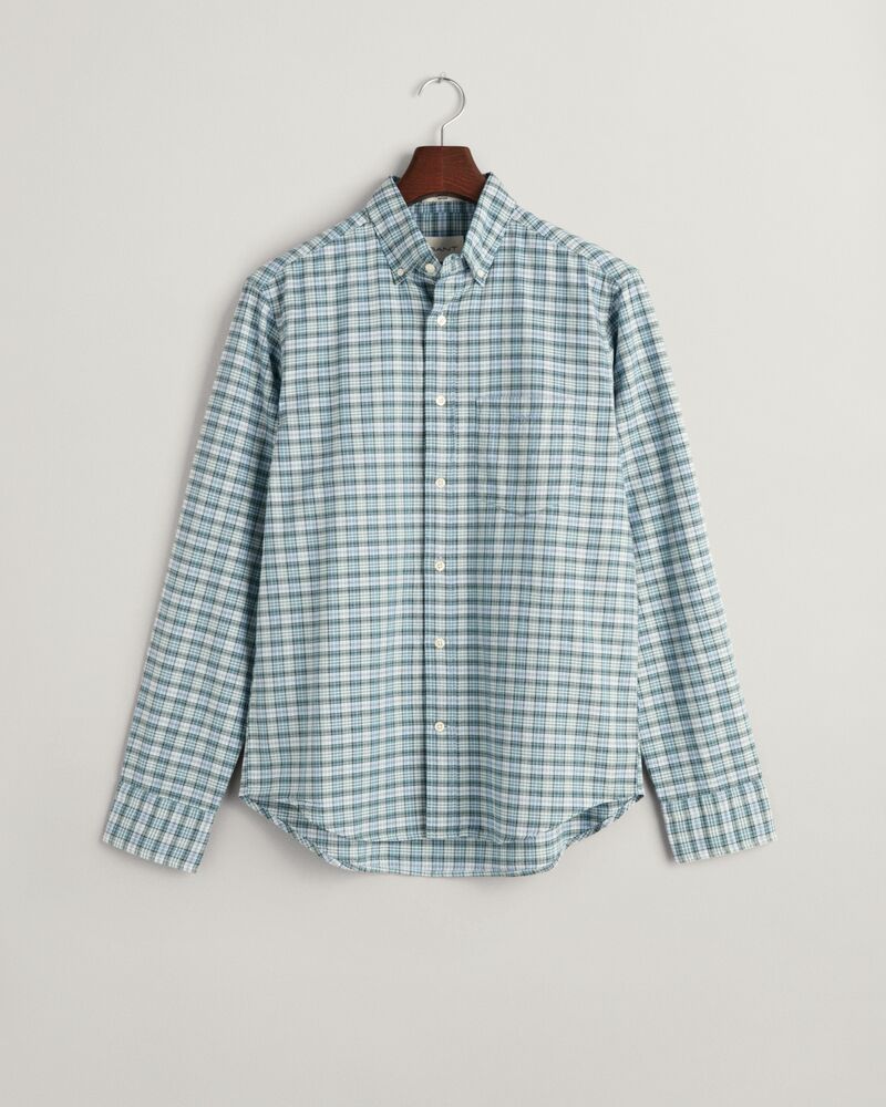 Regular Fit Checked Archive Oxford Shirt S / DOVE BLUE