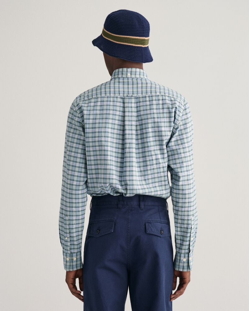 Regular Fit Checked Archive Oxford Shirt S / DOVE BLUE