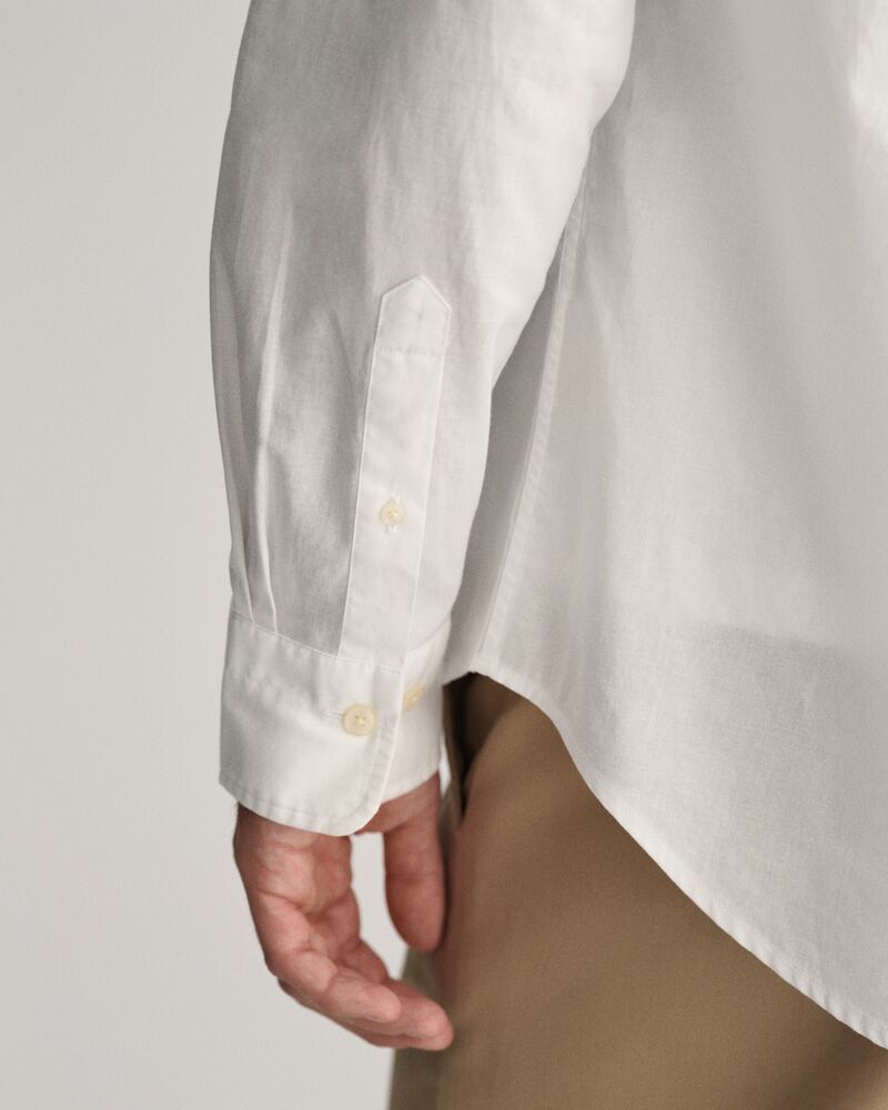 Regular Fit Cotton Linen Shirt White / S