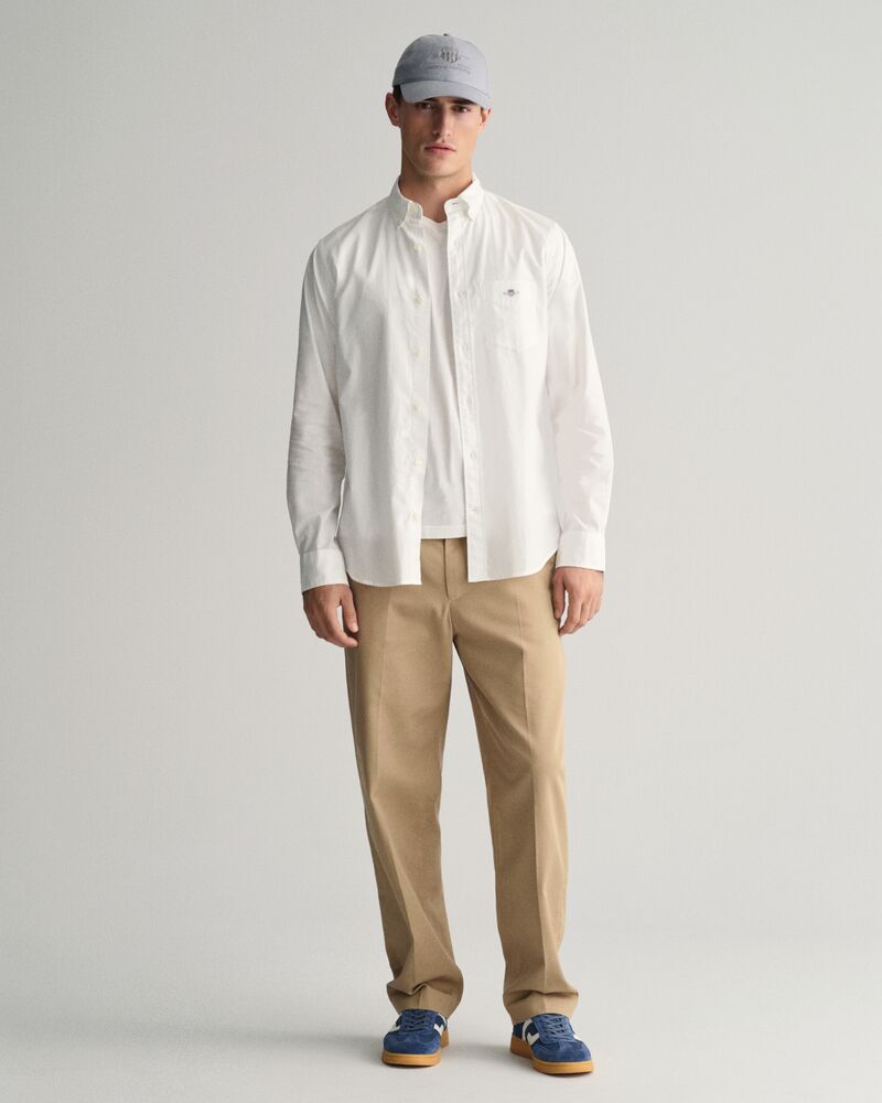 Regular Fit Cotton Linen Shirt White / S