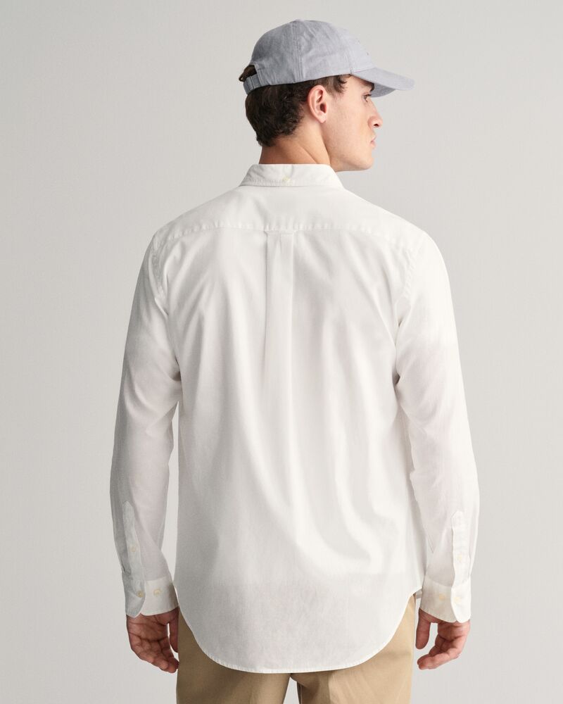 Regular Fit Cotton Linen Shirt White / S