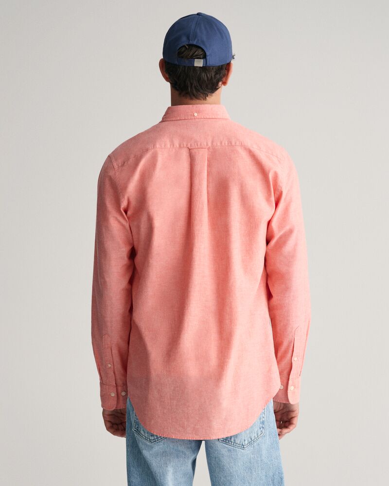 Regular Fit Cotton Linen Shirt Sunset Pink / S