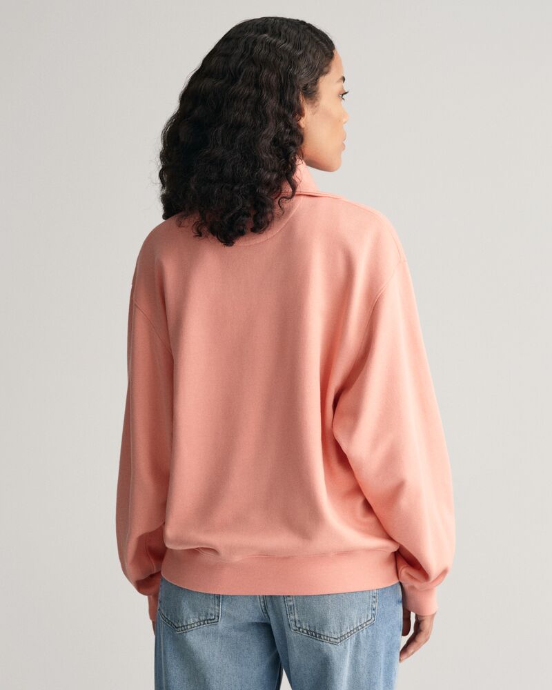 ARCH HALF ZIP SWEAT PEACHY PINK / XS