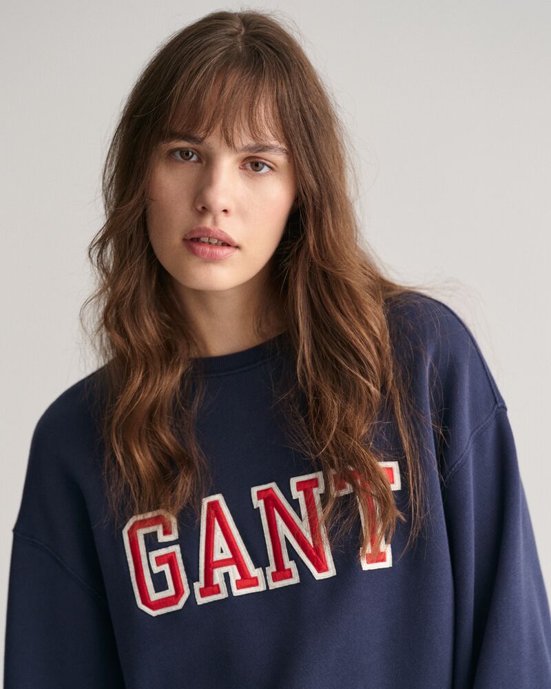 Logo Crew Neck Sweatshirt Classic Blue / S