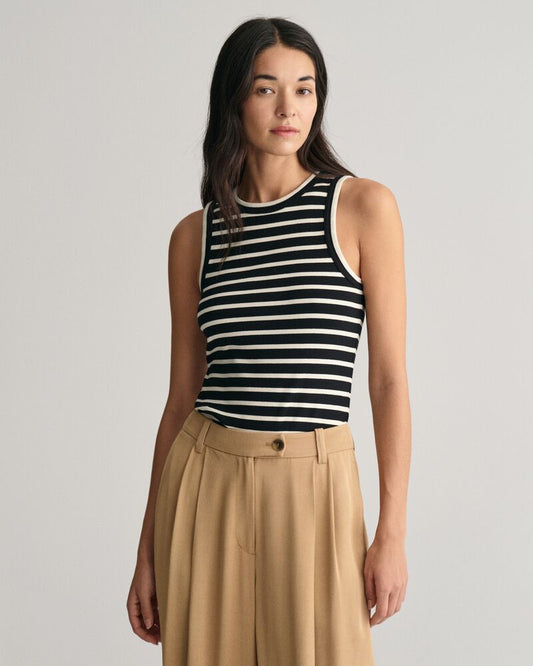 Striped Tank Top Black / S