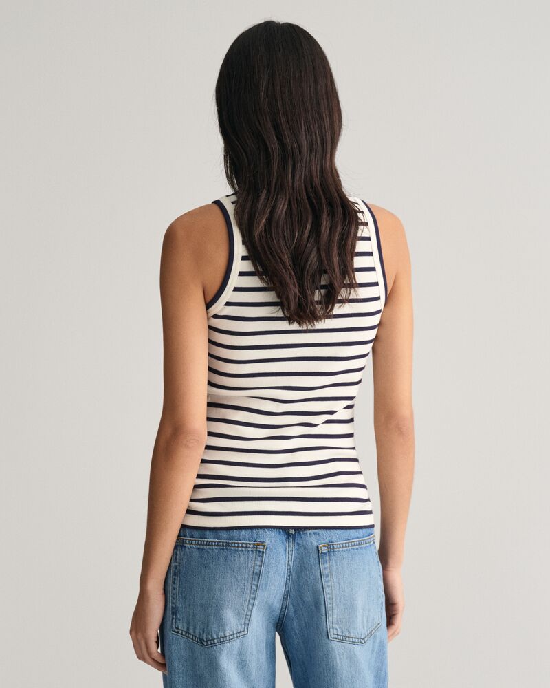 Striped Tank Top Eggshell / S