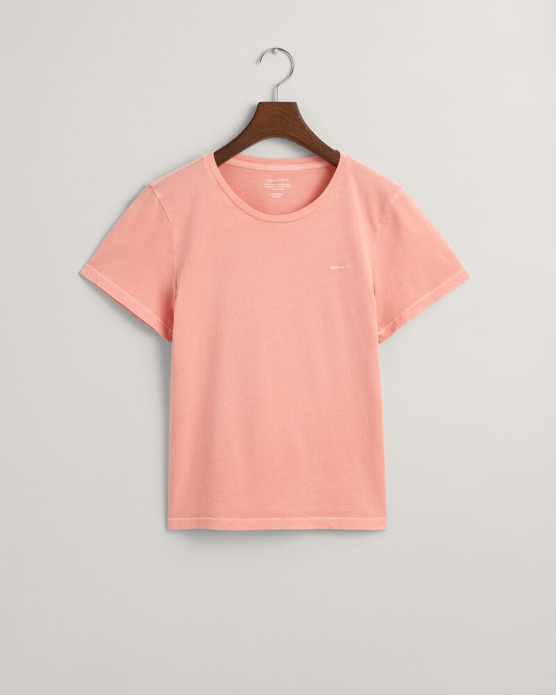 Sunfaded Crew Neck T-Shirt Peachy Pink / S