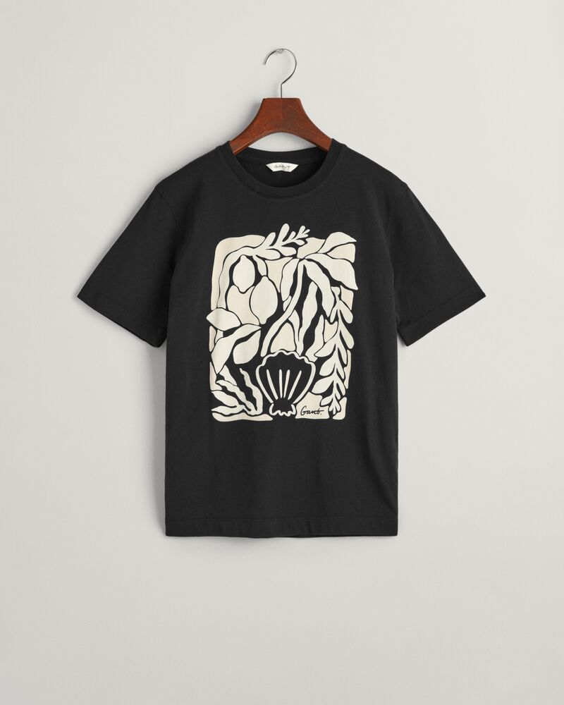 Palm Print T-Shirt Black / S