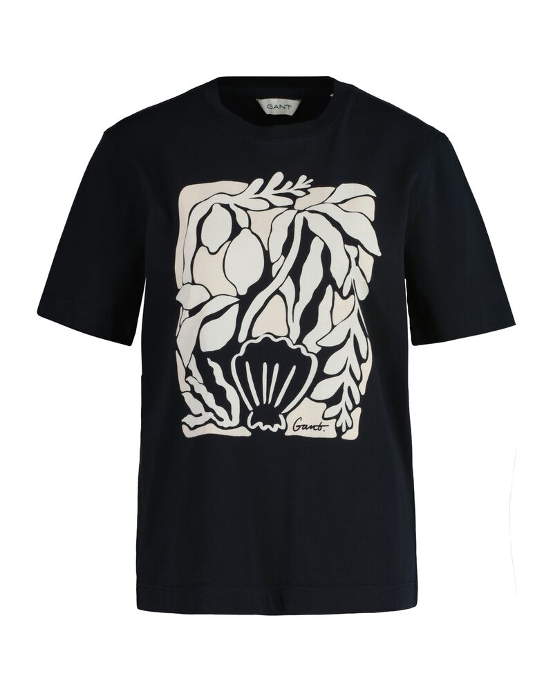 Palm Print T-Shirt Black / S