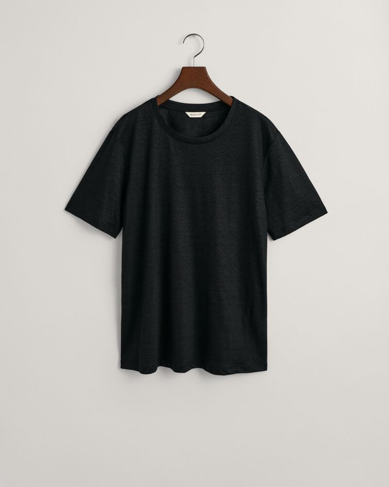 Linen T-Shirt Black / S