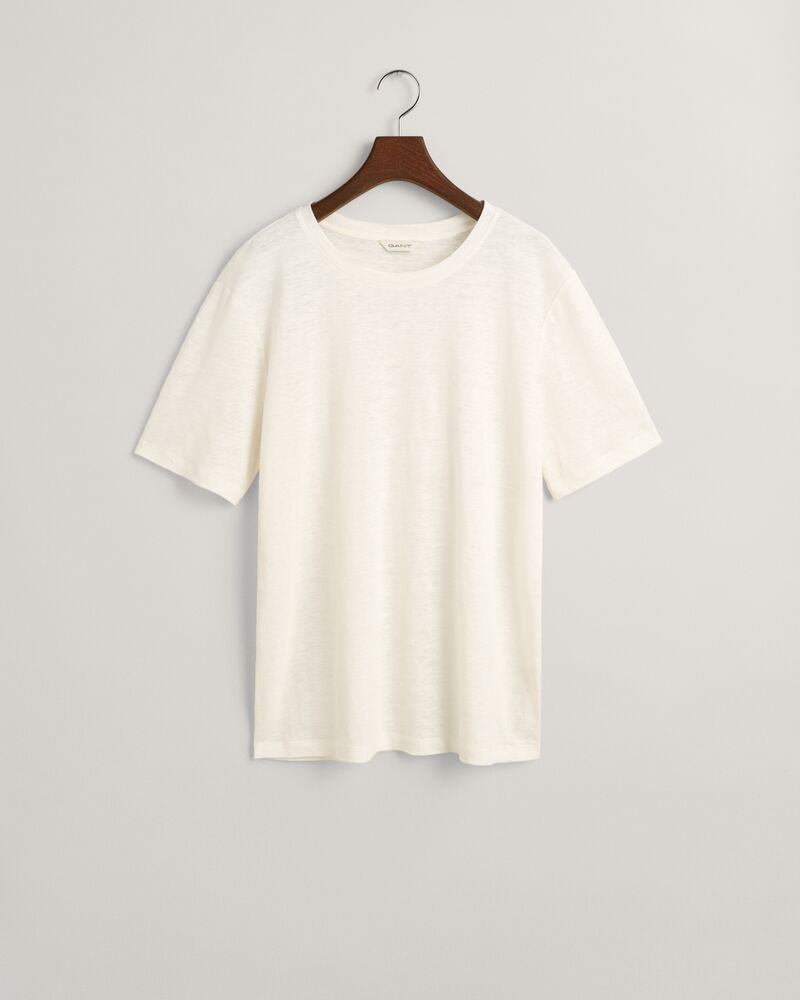 Linen T-Shirt Eggshell / S