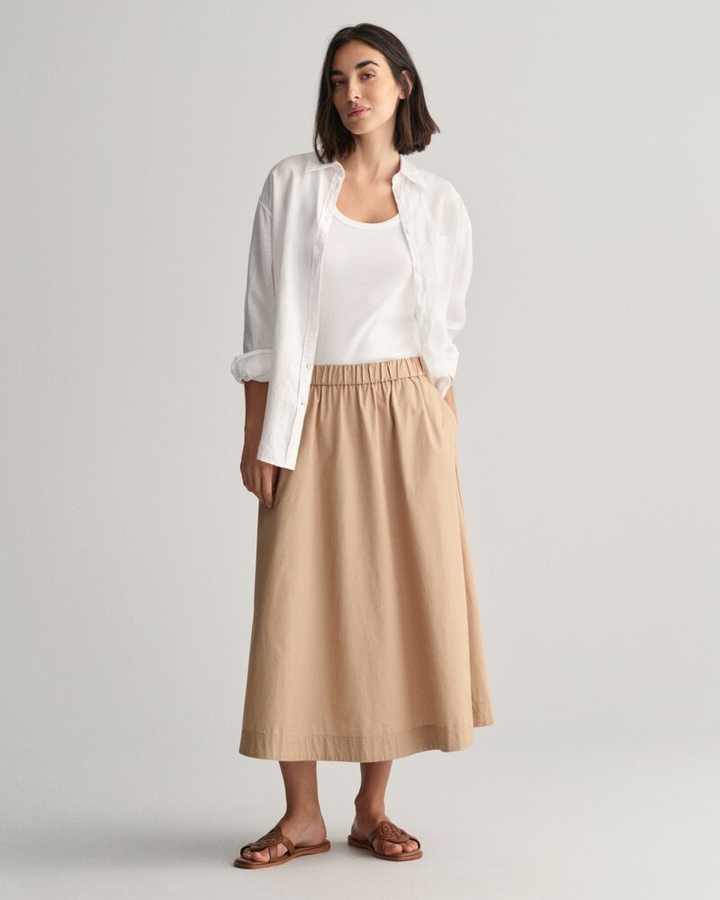 Lightweight Chino Skirt Dark Khaki / 34