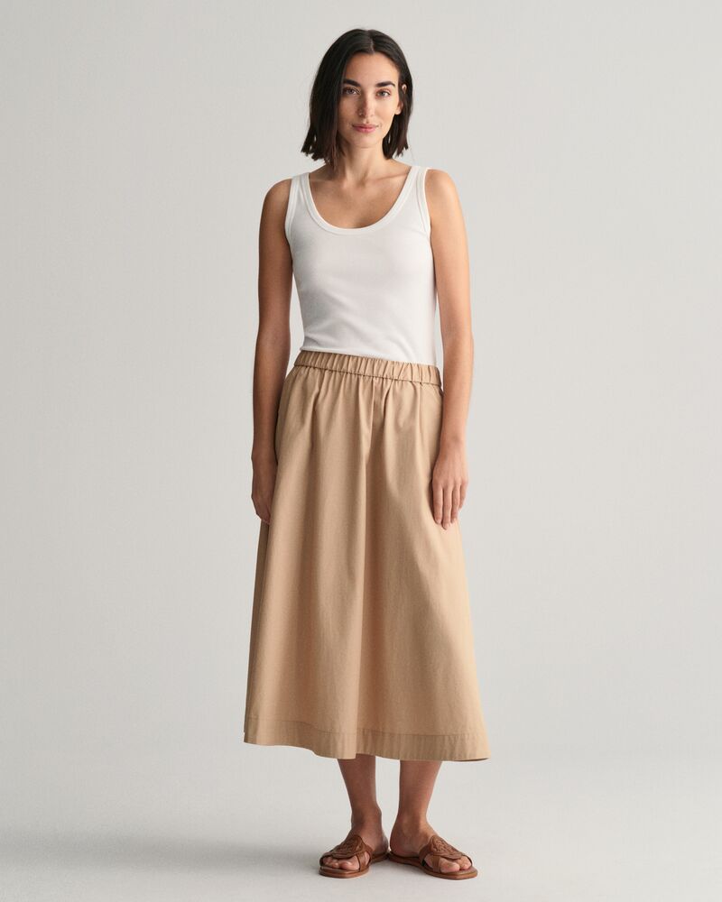 Lightweight Chino Skirt Dark Khaki / 34