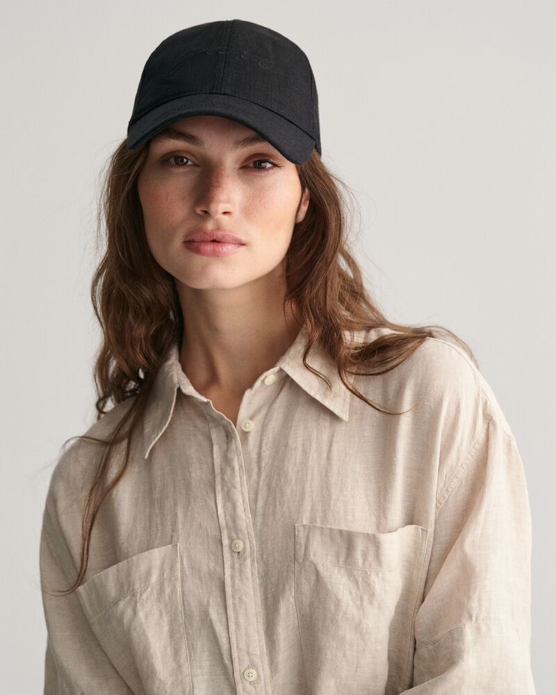 Linen Short Sleeve Shirt Dress Dry Sand / 32