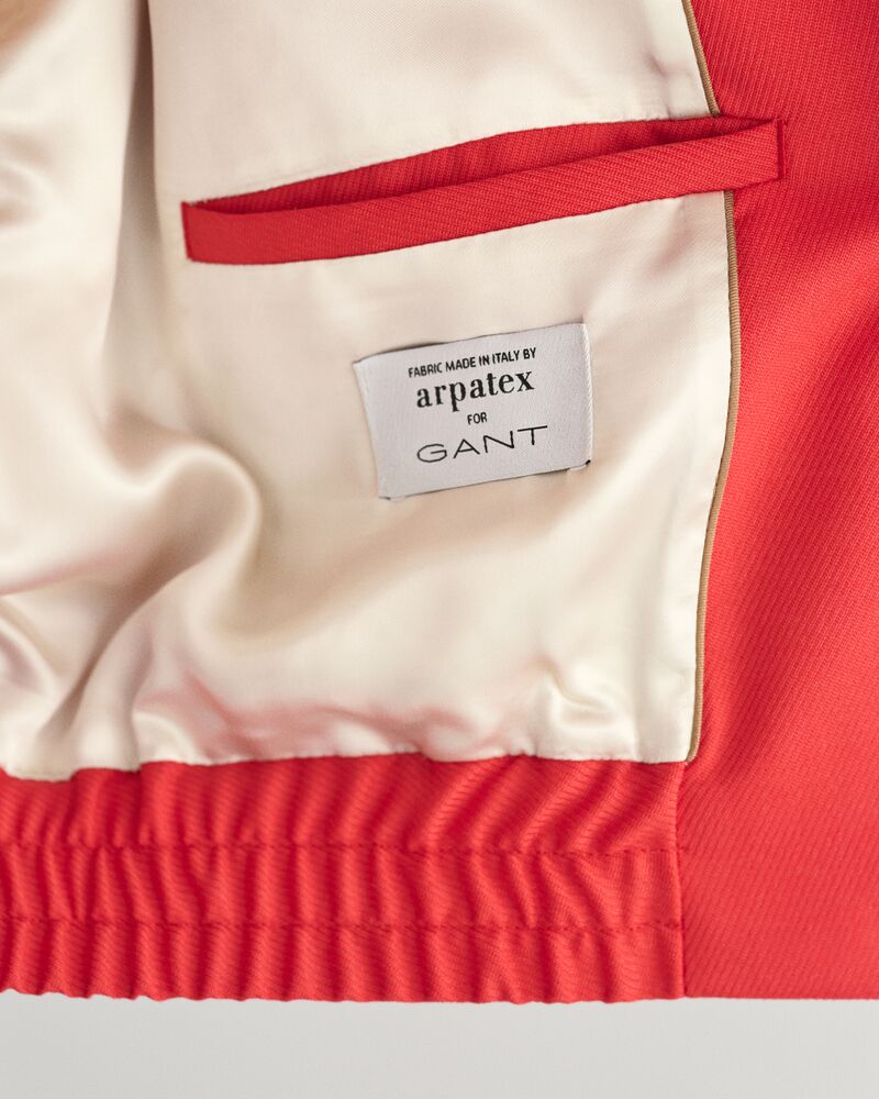 CROPPED VARSITY JACKET BRIGHT RED / XS