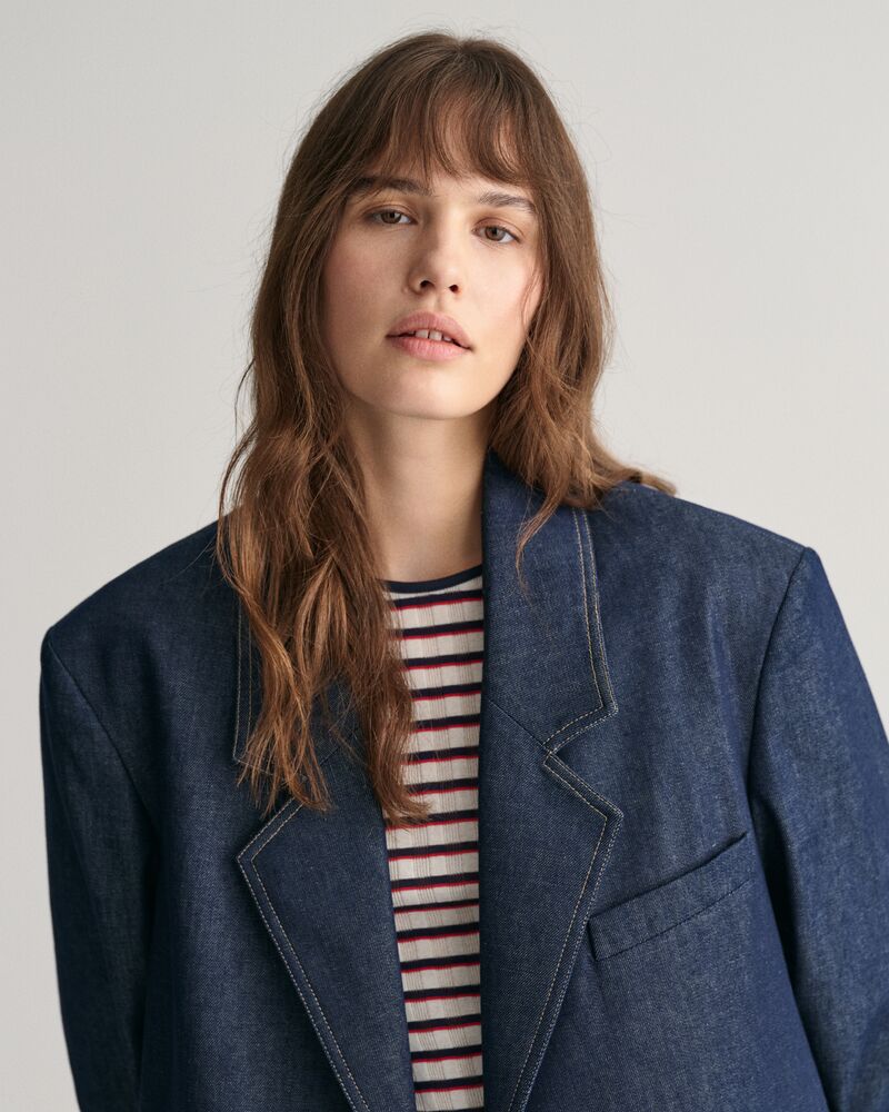 Denim Overcoat Dark Blue / S