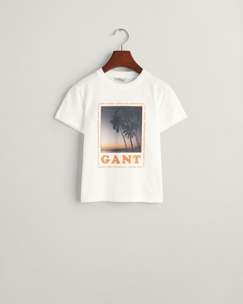 Kids Gant Resort T-Shirt 92 / WHITE