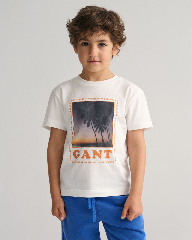 Kids Gant Resort T-Shirt 92 / WHITE