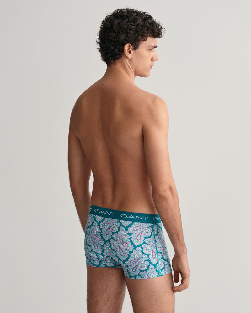 Paisley Print Trunk 3-Pack Ocean Turquoise / S