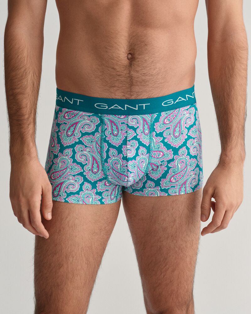 Paisley Print Trunk 3-Pack Ocean Turquoise / S