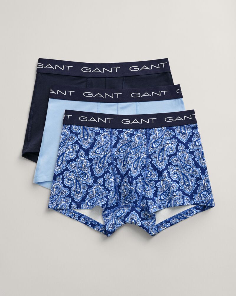 Paisley Print Trunk 3-Pack College Blue / S