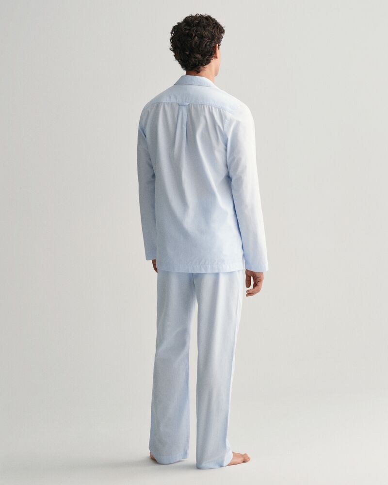 Stripe Pajama Set Shirt And Pants Shade Blue / S