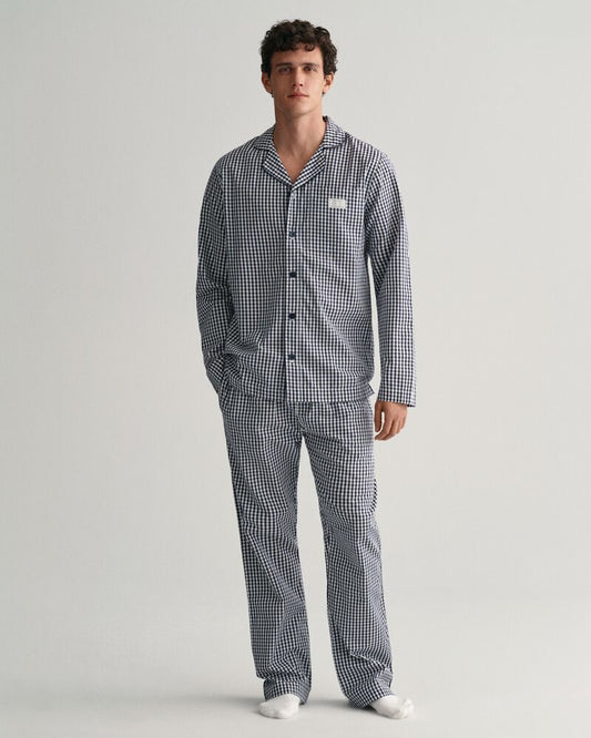 Gingham Ch Pj Set Shirt And Pants Classic Blue / S