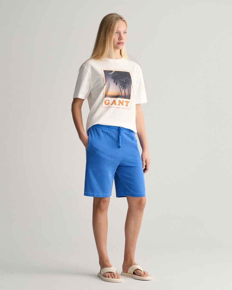 Teens Sunfaded Sweat Shorts Lapis Blue / 134/140