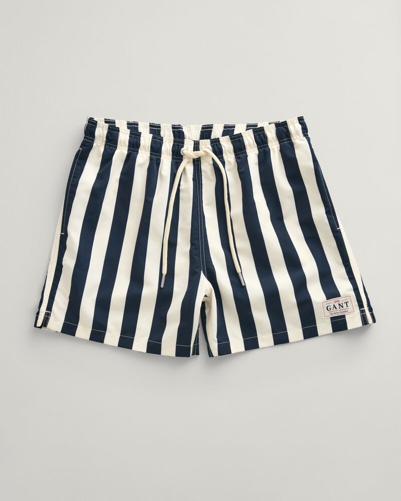 Swim Shorts Block Stripe Evening Blue / S